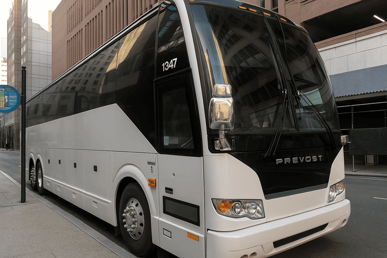 a Charter Bus Rental Salem coach bus