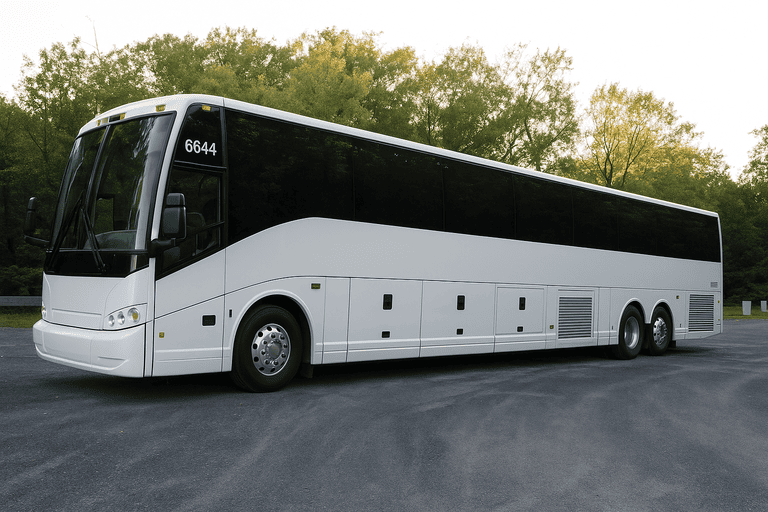 exterior of Charter Bus Rental Salem coach bus