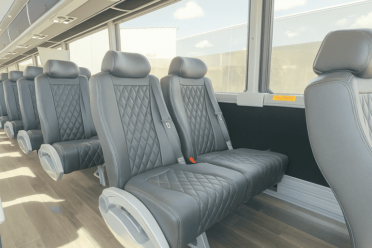 interior of Charter Bus Rental Salem charter bus